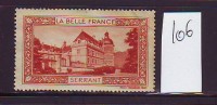 FRANCE. TIMBRE. CINDERELLA. VIGNETTE. BELLE FRANCE. PARIS........SERRANT - Turismo (Viñetas)