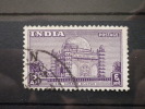 India - 1949- Mi.Nr.199 - Used - Monuments - Definitives - Bijapur: Mausoleum - Lower Corner Missing Teeth - Usados