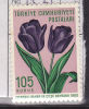 TURQUIE N° 1531 105 K ROSE VERT FONCE ET VIOLET NOIR TULIPES - Unused Stamps