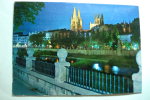 Delcampe - Burgos - La Catedral Desde El Espoloncillo. Vista Nocturna - Burgos
