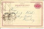 BREFKORT 1887 - Postwaardestukken