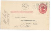 1833 USA CARD INTERO POSTALE Postal-stationary Stampa - 1901-20