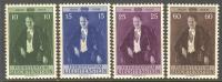 Liechtenstein 1956 Franz Josf II Set Of 4 MH See Scans! Brown Spots ! - Gebraucht