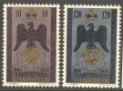 Liechtenstein 1956 150th Anniv Independance Set Of 2 MH See Scans! Brown Spots ! - Neufs