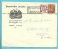 479+762 Op Brief Met Stempel BRUXELLES, Met Hoofding " Brasserie-Hotel LA RUCHE - 1948 Exportation