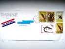 Air Mail Par Avion Cover Sent  To Lithuania, Animals, Insects, Lizard Legartos - Storia Postale