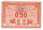 1 Billet De 0.50 - 1920-1923 - CHAMBRE DE COMMERCE DE CAEN - HONFLEUR - Chamber Of Commerce