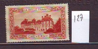 FRANCE. TIMBRE. CINDERELLA. VIGNETTE. BELLE FRANCE. PARIS.............CHEVERN Y - Tourism (Labels)