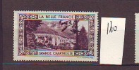 FRANCE. TIMBRE. CINDERELLA. VIGNETTE. BELLE FRANCE. PARIS..........GRANDE CHARTREUSE - Tourisme (Vignettes)