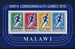 Malawi ** Bloc N° 18 - 9es Jeux Du Commonwealth à Edimboug (courses) - Malawi (1964-...)