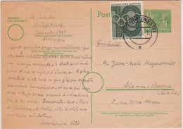 1956 - BDR / RFA (BERLIN) - CARTE POSTALE ENTIER De BRÜGGE WESTF. Pour AIX EN PROVENCE - Postcards - Used