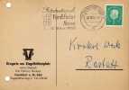 Tarjeta  Privada, Frankfurt 1959, Alemania, Feria, Drogerie - Lettres & Documents