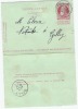 Carte Lettre BOUFFIOULX 10 Ct Type N° 74 1909 Vers Gilly  Trous D"agraffe Minime Cfr Scan - Postbladen