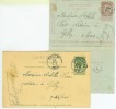 Carte Lettre 1896  + Carte Postale 1896 De Courcelles Vers Gilly - Postbladen