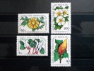 Cyprus Turkey - 1982 - Mi.Nr.110-13 - MNH** - Wild Flowers - Flora - Complete Set Of 4 - Unused Stamps