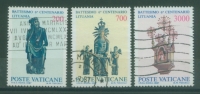 VATICANO PAPA WOJTYLA 1987 LITUANIA 808/810 USATI - Oblitérés