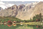 PAYSAGE DU PAKISTAN ,COLORISEE,BEAU PLAN D'EAU ET MONTAGNE       REF 26401 - Pakistán