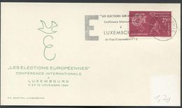 Luxemburg - Luxembourg - Michel 620 Auf Sonderkarte Zu Den Europawahlen 11.-12-11.1960 - FDC