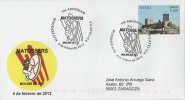 SPAIN. POSTMARK 10th ANNIV. MATOSSERS. MOLINS DE REI. 2012 - Lettres & Documents