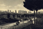 CP ITALIENNE  DENTELEE  /AQUEDUC DE CLAUDE SUR LA VIA APPIA / ATTELAGES CHEVAUX EN PREMIER  PLAN - Pontes