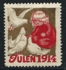 ● SVEZIA - 1914 - NATALE - ERINNOFILI - Chiudilettera Usato - Plaatfouten En Curiosa