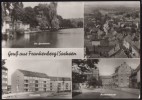 AK Frankenberg: Lützelhöhe, Gondelteich, Humboldtstraße, Gelaufen, 1976 - Frankenberg