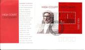 AUSTRALIA FDC HIGH COURT 100 YEARS JUSTICE SET OF 2 STAMPS ON M/S DATED 02-09-2003 CTO SG? READ DESCRIPTION !! - Lettres & Documents