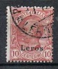 Ital. Ägäis, 1912, Leros, 10 Cent., MiNr. 5V, Gestempelt (a290706) - Egeo (Lero)