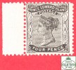 Canada  Prince Edward Island # 9 Scott /Unisafe - Mint N/H - 4 Pence - Queen Victoria - Dated 1868-1870 / I.P.E - Unused Stamps