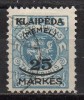 Memelgebiet - Klaïpéda - 1923 - Michel N° 125 - Memel (Klaïpeda) 1923