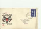 AUSTRALIA YEAR 1955- FDC AUSTRALIA USA FRIENSHIP  FLOWN TO U.KINGDOM   W/1 STAMP OF23 1/2 PENCE  REF 4/AU - Brieven En Documenten