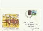 AUSTRALIA YEAR 1970 - FDC 18TH INTL DAIRY CONGRESS FLOWN TO U.KINGDOM W/1 STAMP OF 6 CENTS POSTM  N.ESSEN VIC. REF 23/AU - Cartas & Documentos