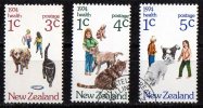 New Zealand 1974 Health Set Of 3 Used - Usados