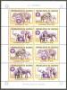 Guinea 2001 Elephants Scouting Sheet Of 8 MNH - Elefanten