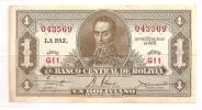 Bolivia - Banconota Circolata QFDS Da 1 Boliviano - 1928 - Bolivien