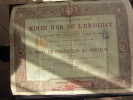 TITRE 1895 "SOCIETE DES MINES D´OR DE L'URUGUAY" - Mines