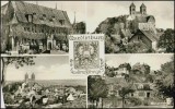 AK Quedlinburg, Rathaus, Schloß, Münzenberg, Ung, 1959 - Quedlinburg