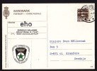 Denmark Postal Stationery Ganzsache Entier MUNDELSTRUP 1973 AARHUS ESPERANTO Kongress Label Sent  To Sweden (2 Scans) - Enteros Postales