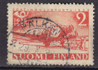 Finland 1938 Mi. 215     2 M Finnische Post Postflugzeug Junkers Ju 52 - Usati