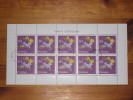 Polen Poland Sheet Bogen Blume Flower Orchideen Blumen Gest. Used 30 Gr. Stempel 30.11.64 Katowice Druckereizeichen - Hojas Bloque