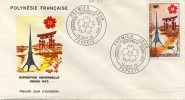 FDC  POLYNÉSIE  TAHITI  1970  EXPOSITION UNIVERSELLE   OSAKA #JAPON - FDC