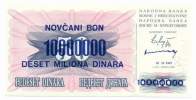 BOSNIA , 10 000 000 / 50 DINARA 10.11.1993. P-36, UNC - Bosnië En Herzegovina