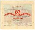 RRR CROATIA , ANTI FASCHIST AUTHORITY (ZAVNOH) LOAN 1000 KUNA / DINARA 15.1.1943. - Croacia