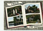 Crocq, Creuse,multi-vues, Cité Médiévale, Verso, Cachet,timbre Historique - Crocq