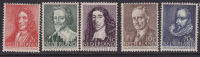 PAYS BAS N°478/482 EMIS AU PROFIT DES OEUVRES DE BIENFAISANCE** - Unused Stamps