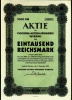 1941 Aktie Hist. Wertpapier , Vigogne Aktien Spinnerei Werdau  - 1000 Eintausend Reichsmark - Industrie