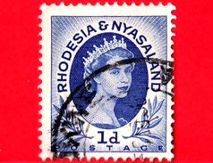 Rhodesia & Nyasaland - Usato - 1954 - Regina Elisabetta II (1954-1956) - Queen Elizabeth II - 1 D - Rhodésie & Nyasaland (1954-1963)