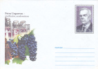 PETRU UNGUREAN, VINIFICATOR, GRAPES, WINE, 2007, COVER STATIONERY, ENTIER POSTAL, UNUSED, MOLDOVA - Wines & Alcohols