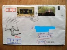 Cover Sent From China To Lithuania, 1998, Sport Gymnastics, Lighthouse Pfare - Cartas & Documentos