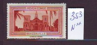 FRANCE. TIMBRE. CINDERELLA. VIGNETTE. BELLE FRANCE. COLONIE. MOYEN CONGO. - Tourismus (Vignetten)